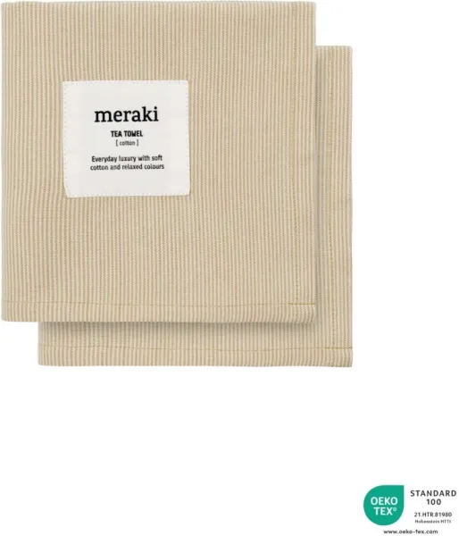 Kökshandduk, Verum, Off white/safari